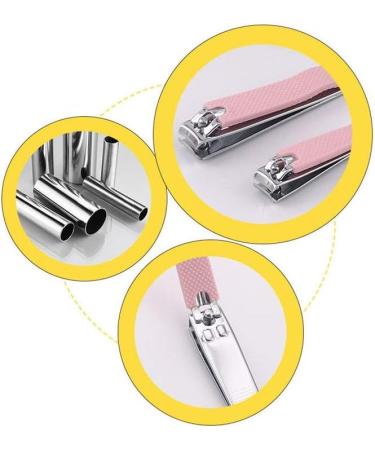 UNbit Nail Clipper Adult Nail Clippers/Pink Silicone Surface Carbon Steel Plating Pink Nail Clippers 8.5 * 1.5cm Pink Silicone Surface Nail Clippers - Buy Online on GoSupps.com
