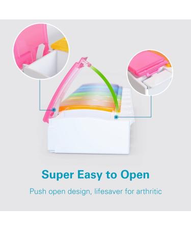 BUG HULL Large Weekly Pill Organizer - 7 Day BPA Free Case for Daily Medication, Travel and Supplements - Buy Online on GoSupps.com