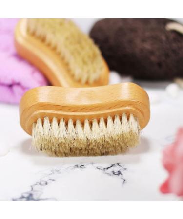 Wooden Nail Brushes Cleaning Bristle Nail Brushes Manicure Pedicure Nail Scrubber Double-sided for Fingernail Toenail Manicure Pedicure Nail Scrubber - Buy Online on GoSupps.com