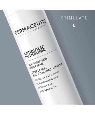 Activabiome by Dermaceutic - Night cream for acne-prone skin containing glycolic acid in solution a Microbiota Regulator Salicylic Acid and a purifying Active - 40 ml - Buy Online on GoSupps.com