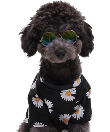 2 Pcs Classic Retro Pet Glasses Pet Sunglasses Pet Eyewear for Dog Cat Cosplay Photos Props - Buy Online on GoSupps.com
