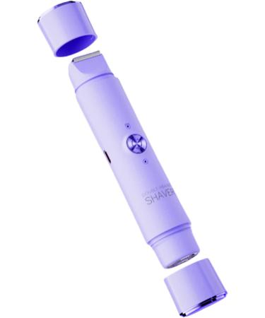 Huasean Electric Shaver for WomenDouble Head Bikini Trimmer Facial Ear Intimate Zone Leg Eyebrow Hair Removal Device Purple - Buy Online on GoSupps.com