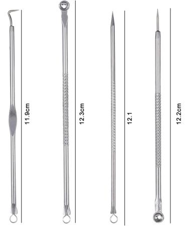 Xcello Blackhead Removal Needle Professional 4PCS Stainless Steel Blackhead Removal Kit - Buy Online on GoSupps.com