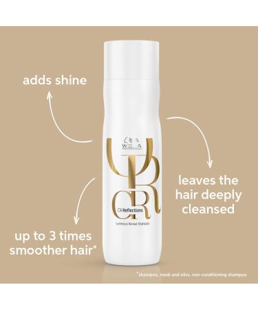 Wella Professionals Oil Reflections Shampoo - Luminous Reveal with Camellia Oil & White Tea Extract | Long-Lasting Softness & Shine | 8.4 Fl Oz | International Shipping Available - Buy Online on GoSupps.com