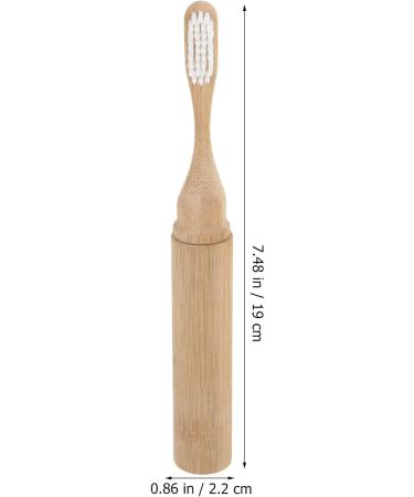 Angoily Folding Bamboo Toothbrush - Portable Travel Toothbrush with Soft Bristles | Eco-Friendly & Foldable Design | Ideal for Adults - Buy Online on GoSupps.com