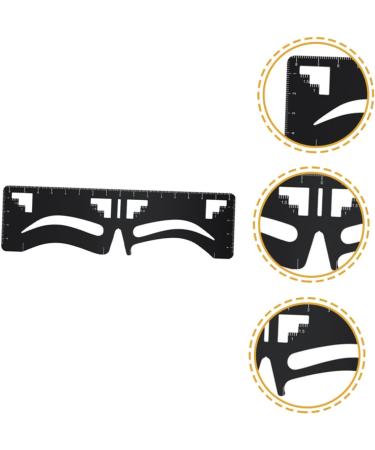 Angoily Eyebrow Design Eyebrow Card Ruler Tool Template Metal Eyebrow Ruler Positioning Ruler Make up - Buy Online on GoSupps.com