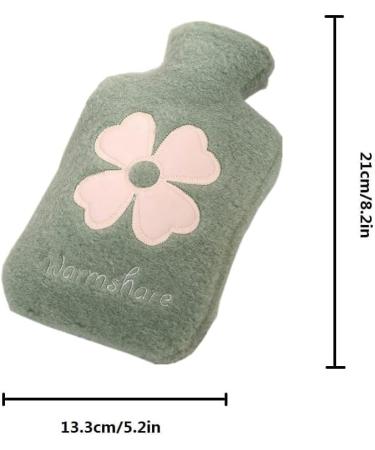 500ML Small Hot Water Bottle with Cover - Cold & Hot Compress, Wearable Mini Water Bag - Great Gift for Women (Green) - Buy Online on GoSupps.com