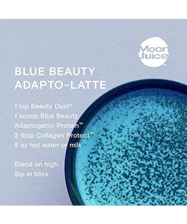 Blue Beauty Adaptogenic Protein Powder with Ashwagandha & Blue Spirulina (16oz) - Energy Support | Moon Juice - Buy Online on GoSupps.com