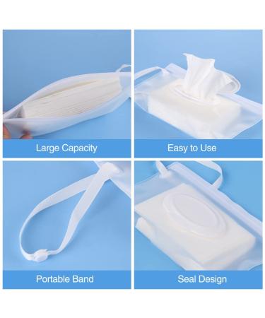 Susimond 6pcs Portable Wet Wipe Pouch Dispenser  Refillable Reusable Wipe Holder  Eco Friendly Baby Wipes Dispenser Container  Travel Wet Wipe Container for Travel  Strollers  Backpacks Clear - Buy Online on GoSupps.com