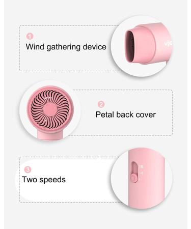 1000W Childrens Hair Dryer Cute Travel Hair Dryers Portable Mini Hair Dryer Household AppliancesStudent Hair Dryer Gift Hair Dryer Best Gift for Students Girls Friends-Pink Small Gift - Buy Online on GoSupps.com