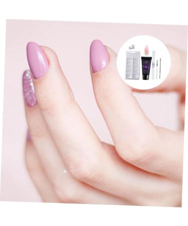 FRCOLOR 1set Set Nail Extension Glue Set Nail Enhancement Trial Kit Manicure Extension Gel Nail Art Brush Nail Polish Gel Kit Manicure Kit Nail Gel Nail Lengthen Kit Manicure Tools Plastic 16x5cm Picture 7 - Buy Online on GoSupps.com