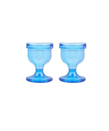 ChillEyes Colored Eye Wash Cups with Storage Container - Effective Eye Cleansing - Snug Fit Eye Shaped Rim - 2 Pcs (Blue) - Buy Online on GoSupps.com