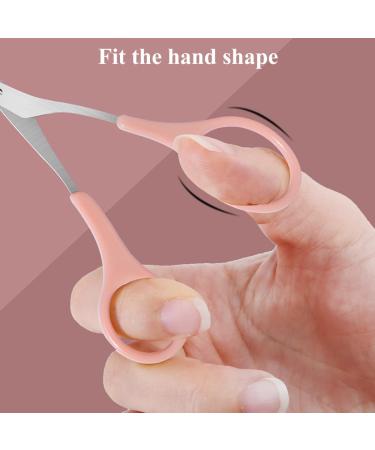 Premium Eyebrow Scissors Set with Comb - Pink Eyebrow Grooming Kit for Women & Men | Precision Scissors & Comb for Perfect Eyebrows - Buy Online on GoSupps.com