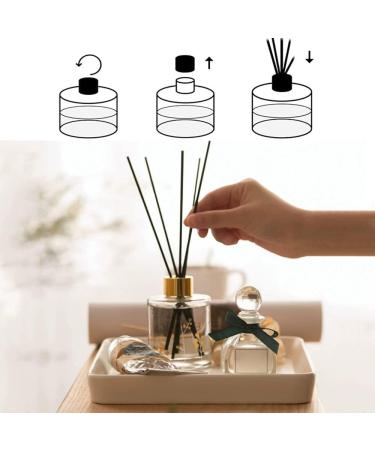 100PCS Rattan Reed Diffuser Sticks - Natural Aroma Fragrance Replacements for Home & Office - 24cm x 3mm - Buy Online on GoSupps.com