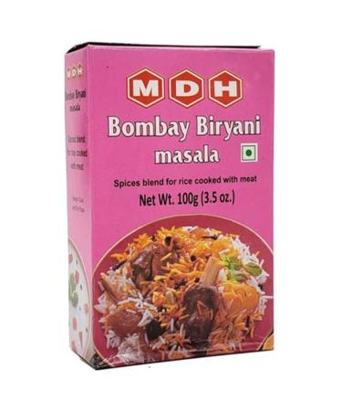 MDH Biryani Bombay Masala 100g (Pack of 1) Adds Aroma Taste & Flavour to Meals - Authentic Indian Bombay Biryani Masala Seasoning Blend Of Spices Bombay Biryani 100 g (Pack of 1)