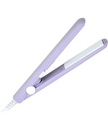 Mini Ceramic Tourmaline 2 in 1 Hair Straightener Curler | US Plug Purple - Best Beauty Flat Iron for All Hair Types - Buy Online on GoSupps.com