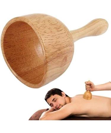 Massage tools massage roller massage tab massage tool massage mug made of smooth wood-massage mug made of wood wooden therapy cup for lymphatic drainage massage in the interior anti-cellulite L
