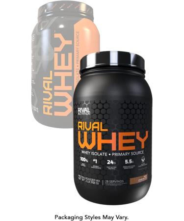 Rivalus Rivalwhey Rich Chocolate 100% Whey/Isolate Primary Source 2 Lbs 953 gram - Buy Online on GoSupps.com
