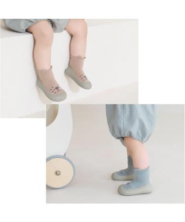 Baby First Walking Shoes | Toddler Sock Shoes with Grips | Soft Sole for Boys Girls 18-24 Months - Blue - Buy Online on GoSupps.com