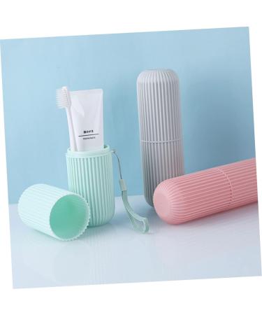 Frcolor 8 Pieces Toothbrush Holder Set - Portable Travel Storage Box for Toothbrush & Toothpaste - Essential Body Care Accessories - Buy Online on GoSupps.com