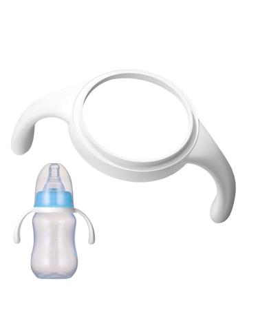 Buy Honhoha White Silicone Baby Bottle Holder | Universal Handles for Wide Neck & Glass Bottles | Safe & Durable - Buy Online on GoSupps.com