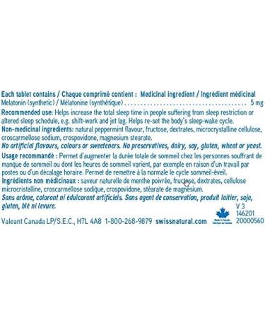 Swiss Natural Melatonin Dissolvezzz 5 mg Tablet 120 - Buy Online on GoSupps.com