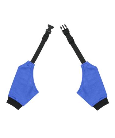 Dog Front Leg Brace | 1 Pair Dog Elbow Brace Front Leg - Wear-Resistant Pet Protective Knee Pad for Dog Hip Joint Stain-Resistant Breathable Blue S