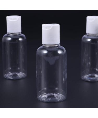 Minkissy 15Pcs 2.5oz Transparent PET Plastic Bottles - Refillable Shampoo Lotion & Cleaning Supply Containers with Press Cap - International Shipping Available - Buy Online on GoSupps.com