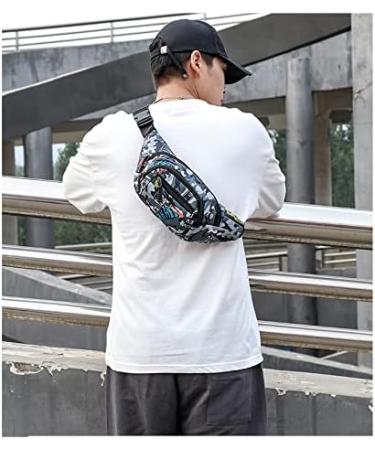 Kaiaiwluo Camo Waterproof Belt Bag | Nylon Hip Pocket for Men & Kids | Ideal for Running Hiking & Sports - 13.65 x 4.68 inches - Buy Online on GoSupps.com