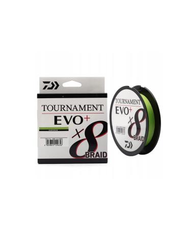 Daiwa Tournament X8 Braid EVO+ 135m Chartreuse braided fishing line 0.14