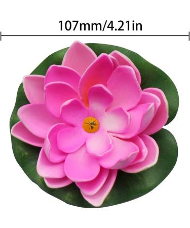 Peak-EU 5 Pcs Artificial Water Lilies | 10cm Floating Lotus Flowers for Aquarium & Pond Decoration - Buy Online on GoSupps.com