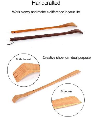 ASTAGI Classic Wooden Back Scratcher Set - 2 Pieces for Itching Relief Relaxation & Massage - Ideal for All Skin Types - Buy Online on GoSupps.com