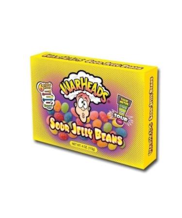 Warheads Sour Jelly Beans Assorted Flavours 113 g (Pack of 12) Delicious Tasty And Twisty Treat Gift Hamper For Birthday Christmas Sold By Kidzbuzz