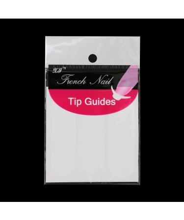 Haobase French Manicure Nail Art Tips Sticker Stencil - 3 White Styles (10 Sheets) - Buy Online on GoSupps.com