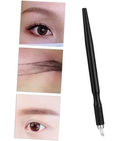 NOLITOY Pen Convenient Portable Comfortable Tattoos Handheld Girls Manual Grip Eyebrow Alloy Makeup medium Black - Buy Online on GoSupps.com
