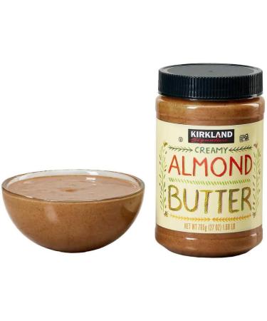 Kirkland Signature Creamy Almond Butter- Kosher - Gluten Free - Oil Separation Occurs Naturally - Stir Product Before Use - 765g - Buy Online on GoSupps.com