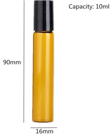 Buy Shulishishhop Essential Oil Roll-On Glass Bottles | Perfect Empty Roller Bottles for Essential Oils - International Shipping Available - Buy Online on GoSupps.com