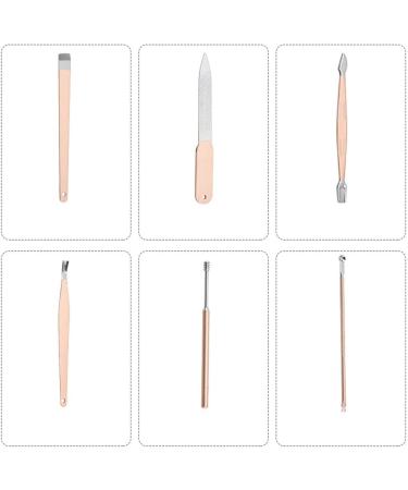 Manicure Set Stainless Steel Nail Clippers 18 in 1 Set Nails Set Manicure Tool Set Rose Gold Suitable for Family Outdoor Travel Best Gift Manicure Nail Clippers Kit Pink - Buy Online on GoSupps.com