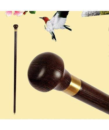 Folding Cane Walking Stick Handmade Wooden Round Head Design for Men and Women Crutch Non-Slip Pole Solid Wood Texture Family - Buy Online on GoSupps.com