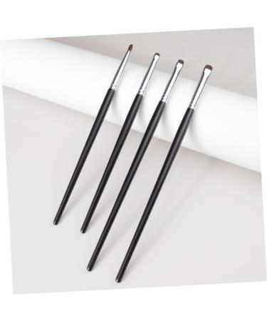 NOLITOY 4pcs Wooden Handle Black Eyeliner Brush Small Eyeliner Brush Eyeliner Makeup Brush - Buy Online on GoSupps.com