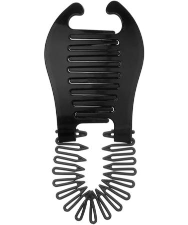 Ponytailer Hair Styling Tool Modern Banana Clip Interlocking Comb French Side Comb For Women Girls DIY Hair Style(Black) banana clip - Buy Online on GoSupps.com