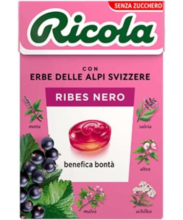 Ricola | Bonbons durs au cassis | Bonbons aux herbes suisses sans sucre - 6 bo tes (300 Gr) - Buy Online on GoSupps.com