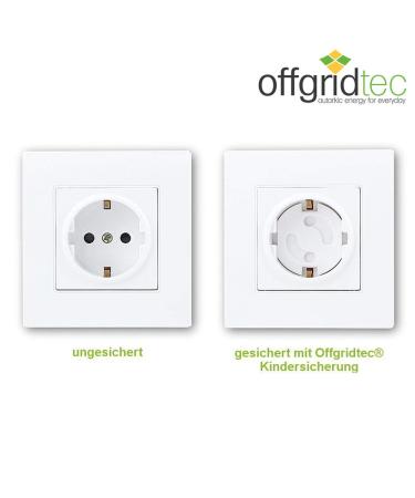 Offgridtec 20x Child Safety Socket Locks - Rotating Mechanism for Baby & Toddler Protection - White - Buy Online on GoSupps.com