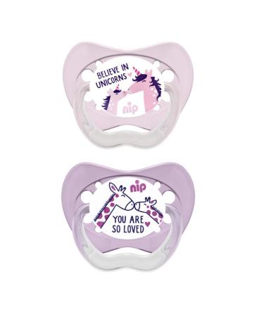 nip pacifier Family orthodontic: Reduces pressure on teeth & jaw Made in Germany BPA-free size 3 16-32 months latex girl