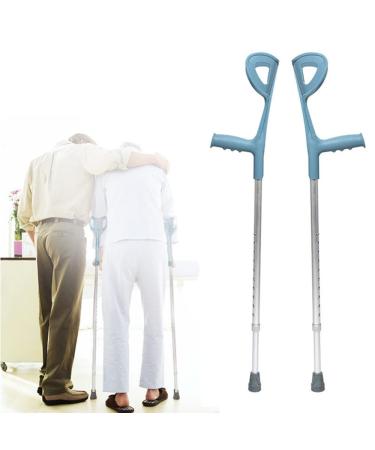 Non-Slip Forearm Crutches Crutches for Adults Crutches for Walking Aluminum Forearm Crutches Height Adjustable Comfortable Grip and Wear-Resistant Uni (1 Pieces) Journey