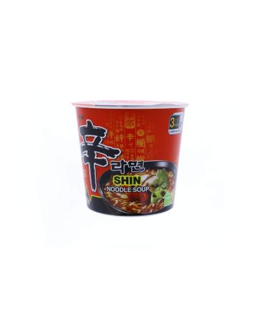 Nongshim Shin Spicy Ramen Instant Cup Noodle 2.64oz (Pack of 6) - Gourmet & Spicy - Buy Online on GoSupps.com