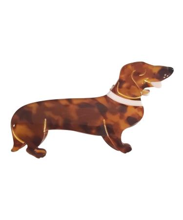 Dachshund Hair Clips Cellulose Acetate Hair Clips Small Claw Clips for Girl Hair Accessories