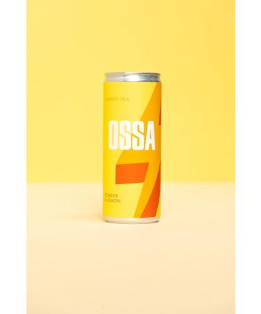  OSSA OSSA Ginger Lemon Energy Tea (24 x 250ml) Refreshing Guayusa-Infused Boost Packed with Antioxidants for Natural Energy & Wellness - Buy Online on GoSupps.com