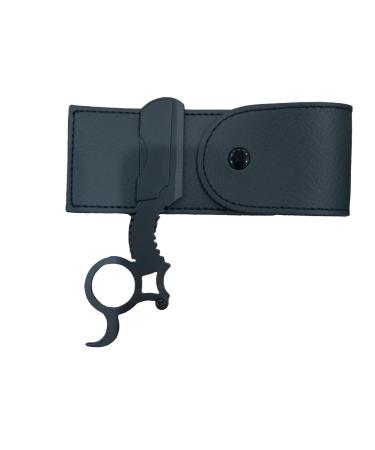 Professional Ring Finger Handle Razor - Barber Hair Shaving & Beard Trimming | Straight Cut Throat Wet Shaving Razor for Men - Ideal for Salon & Personal Use - Buy Online on GoSupps.com