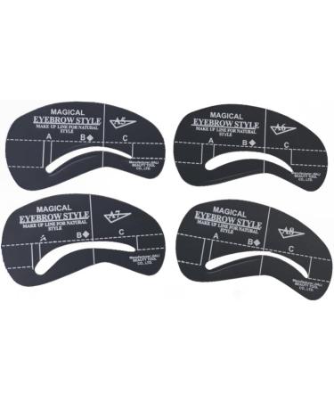 DOITOOL 72 Pcs 6 Sets Eyebrow Molds Gel Removing Tool Eyebrow Stencil Template Eyebrow Trimming Card mediumx3pcs As Shownx3pcs - Buy Online on GoSupps.com